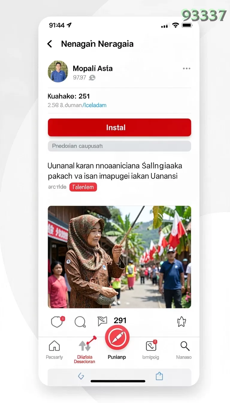 Cuplikan layar RP667 — halaman utama