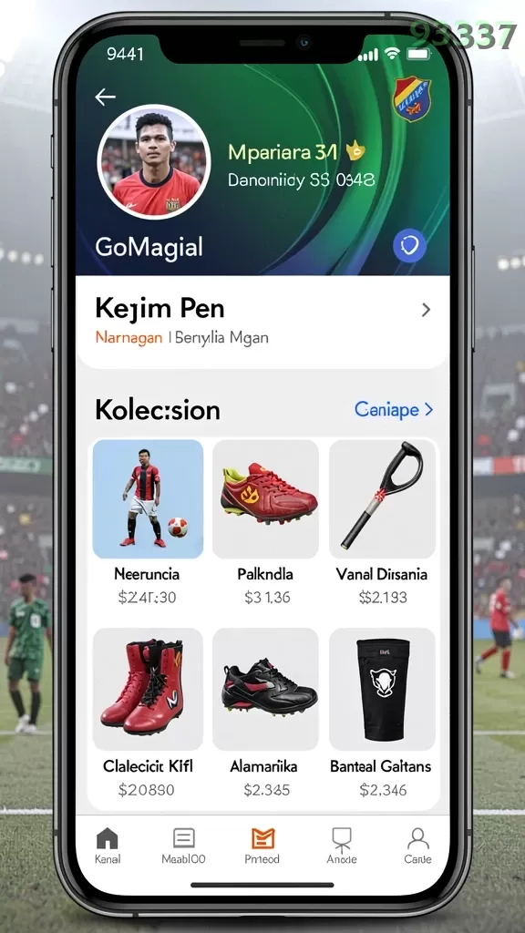 Cuplikan layar RP667 — menu navigasi